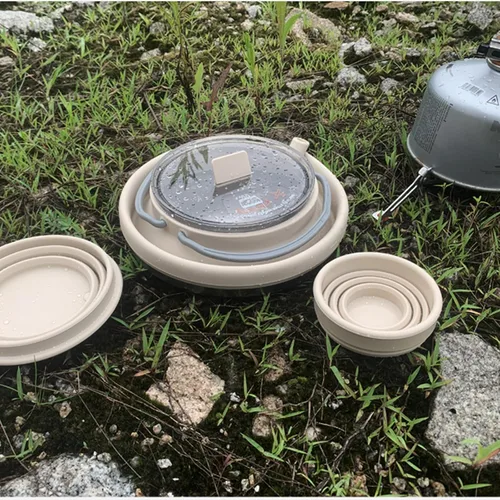 Miniatura 9 de Hervidor portátil plegable para camping, cafetera para senderismo, viajes y exteriores, 1.5 L