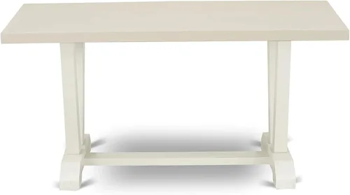 Miniatura 3 de East West Furniture VT026 Mesa de comedor estilo V – una mesa de cocina rectangular con patas elegantes, 36 x 60 pulgadas, multicolor
