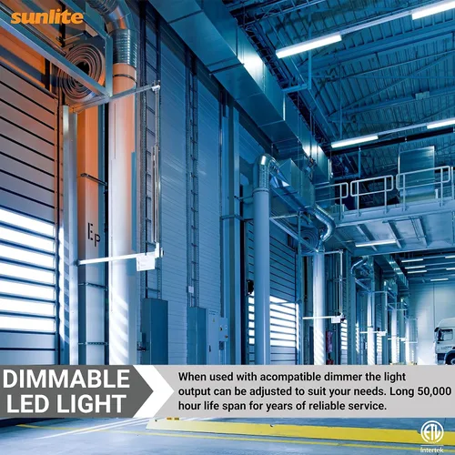 Miniatura 5 de Sunlite 85550 - Tira de luz lineal LED de 2 pies, 10 vatios, 1150 lúmenes, seleccionable 3 CCT 3000K-5000K, regulable, vida útil de 50,000 horas, 83