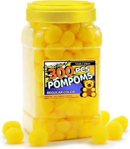 Miniatura 9 de Bundooraking Pompones, 1.5 pulgadas (4cm), 90 piezas bolas grandes multicolor a granel para artes y manualidades, pompones suaves y esponjosos
