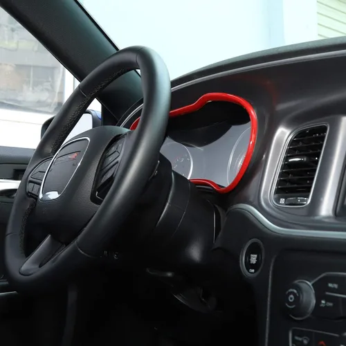 Miniatura 3 de Voodonala Consolas centrales de fibra de carbono ABS para cargador, tablero de instrumentos, accesorios interiores para Dodge Charger 2015-2024+, 1