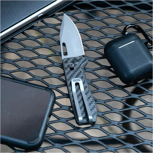 Miniatura 6 de SOG Ultra XR Everyday Carry Slimline Ambidextro CRYO CPM S35VN - Cuchillos plegables de acero inoxidable Bolsillo de titanio/clip para dinero