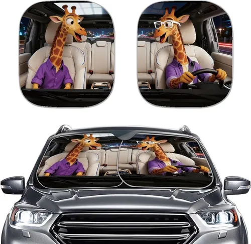 Miniatura 14 de Parasoles personalizados para parabrisas de automóvil, añade tu propia foto, juego de 2 parasoles para parabrisas de automóvil, ajuste universal