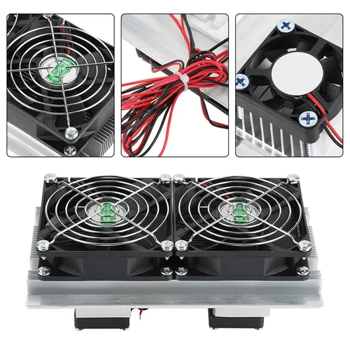 Miniatura 3 de Enfriador termoeléctrico, enfriador de semiconductores, dispositivo de refrigeración de semiconductores Enfriador termoeléctrico 12A 12V DIY Mini