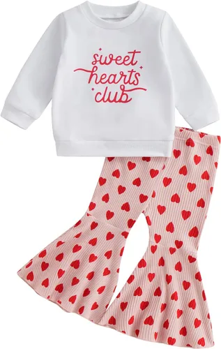 Miniatura 31 de Conjunto de sudadera con cuello redondo y estampado de pastel de calabaza para niña, camiseta y pantalones acampanados