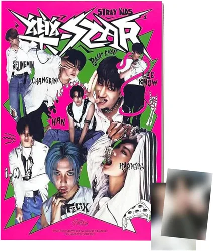 Stray Kids 8º mini álbum -ROCK STAR (HEADLINER ver.) + [Juego de tarjetas de fotos STRAYKids]