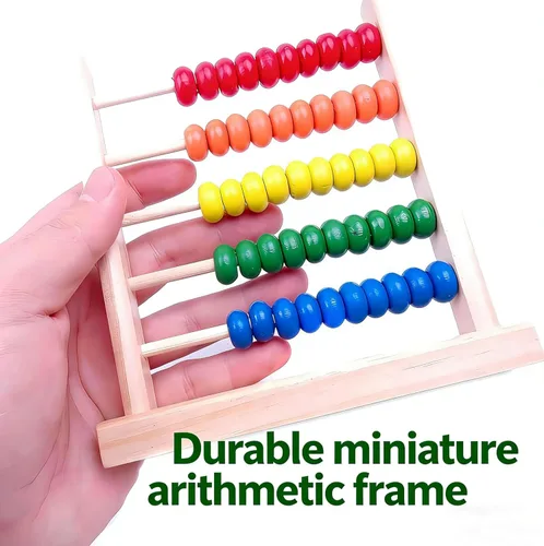 Miniatura 3 de MAGIKON Marco de conteo miniatura,5 filas,Aprendizaje de matemáticas ábaco