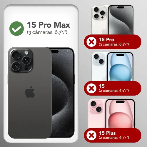 Miniatura 2 de GONEZ Funda de silicona para iPhone 15 Pro Max, compatible con Magsafe, protector de cámara + protector de pantalla, forro de microfibra suave