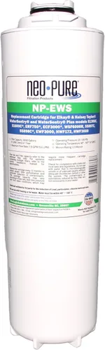 Neo-Pure NP-EWS Elkay - Filtro de repuesto compatible para Elkay 51299C, 51300C y WSF6000R y Halsey Taylor 55898C, individual