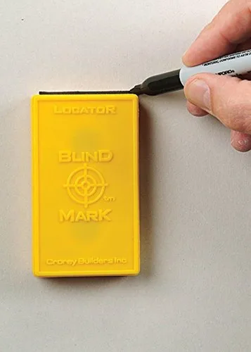 Miniatura 5 de Calculated Industries 8105 Herramienta Localizadora de Cajas Eléctricas para Paneles de Yeso Blind Mark - Potentes Objetivos Magnéticos de Tierras