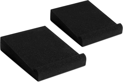 Miniatura 7 de Sound Addicted - Almohadillas de aislamiento para monitor de estudio para altavoces pequeños de 3-4.5 pulgadas, par de 2 soportes acústicos