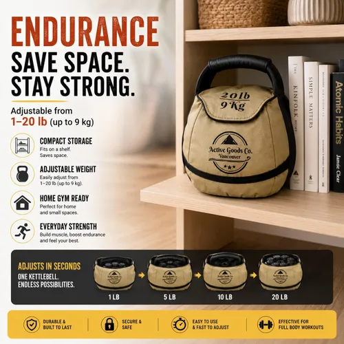 Miniatura 4 de ActiveGoodsCo. Bolsa de arena con pesa rusa para entrenamiento de fitness, diferentes tamaños de 11 libras a 75 libras. Visita para ver