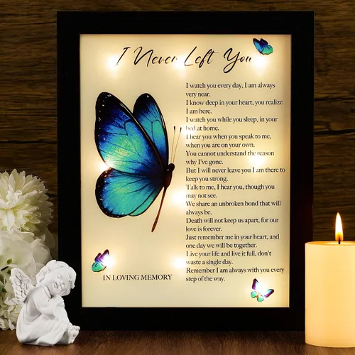 Miniatura 13 de Caja de sombra LED para regalos conmemorativos, regalo de condolencias en memoria de un ser querido, regalo de recuerdo por pérdida de madre, padre