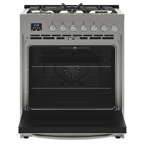 Miniatura 3 de KoolMore Estufa profesional de gas de 30 pulgadas con superficie de cocción de 5 quemadores, horno de convección rápida y temporizador digital
