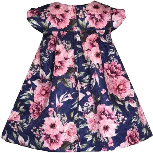 Miniatura 2 de Bonnie Jean Vestido de trapecio plisado frontal con lazo 3M-4T para niñas