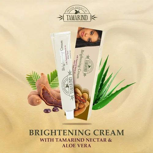 Miniatura 6 de Extracto orgánico de tamarindo, crema iluminadora de la piel, 1.7 fl oz / 1.7 fl oz, crema de manchas oscuras para manos, nudillos, cuerpo, cara