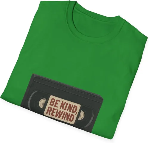 Miniatura 4 de Be Kind Rewind VHS Tape T-Shirt Retro 80s 90s Nostalgia Irish Green