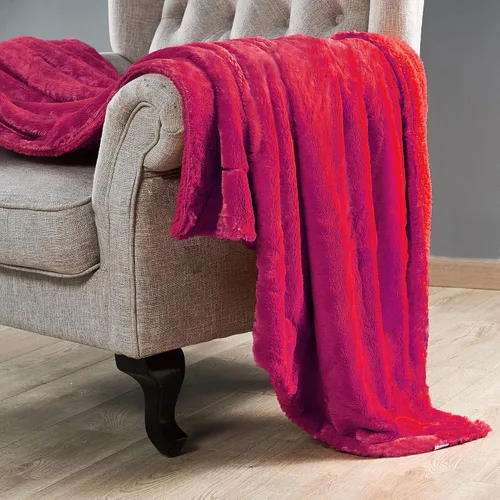 Miniatura 11 de Manta lisa de felpa de piel sintética suave y sedosa con parte trasera de sherpa, manta de lujo cálida y acogedora para sofá, silla, funda de cama