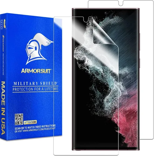 ArmorSuit MilitaryShield - Protector de pantalla diseñado para Samsung Galaxy S22 Ultra de 6.8 pulgadas, compatible con fundas (versión 2022),