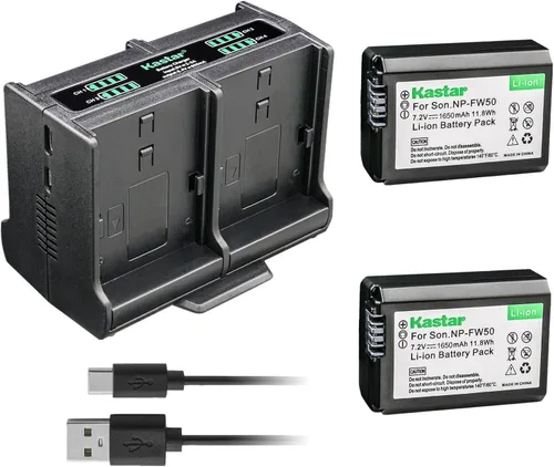 Miniatura 5 de Kastar Cargador de batería cuádruple compatible con Sony ILCE-6300, Alpha α6300, a6300, ILCE-6400, Alpha α6400, a6400, ILCE-6500, Alpha α6500