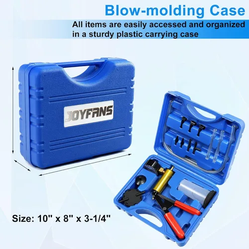 Miniatura 9 de JoyFans Kit de purgador de freno de mano 2 en 1, líquido de embrague de freno de un solo hombre, sistema de purga de líquido de dirección asistida