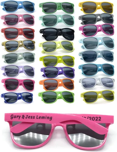 Miniatura 8 de Gafas de sol de fiesta personalizadas, regalos de boda a granel, regalos para invitados, cumpleaños, licenciatura, graduación, novia, novia, Mezclado