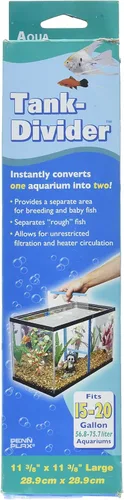 Miniatura 7 de Penn-Plax Aqua Life Divisor de tanques – Separador de acuario de gran tamaño – Convierte instantáneamente un tanque en dos, fácil instalación