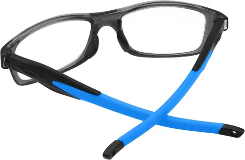 Miniatura 4 de BroLizard - Brazos de repuesto para Oakley Crosslink Glass Satin Black Frame - Azul