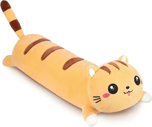 Miniatura 9 de AFAN Animales de peluche de gato, bonita y suave almohada de felpa de gato, juguetes de peluche kawaii, decoración de habitación, regalos para niños