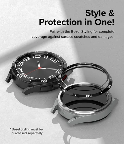 Miniatura 7 de Ringke Estilo de bisel interior [elegante marco de acero inoxidable] compatible con Samsung Galaxy Watch 6 Classic Case (1.772 pulgadas), protector