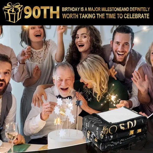 Miniatura 6 de Regalos de cumpleaños 90 para mujeres y hombres – Regreso en 1936-90 años, regalos de cumpleaños para hombres, manta de 60 pulgadas de largo x 50