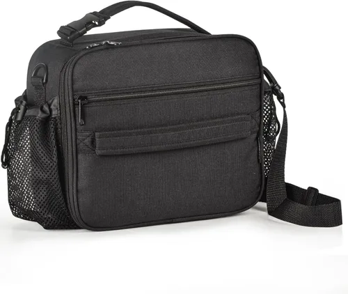 Cerbonny Lonchera para niños, bolsa de almuerzo aislada para niñas y niños, poliéster duradero con forro de PEVA, correa de hombro ajustable, 10.8