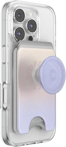 Miniatura 33 de Cartera para teléfono PopSockets con soporte expandible, tarjetero para teléfono - Nubes rosas Rosa (Pink Clouds)