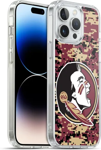 Miniatura 261 de Head Case Designs Funda de gel suave FSU Seminoles de la Universidad Estatal de Florida con licencia oficial compatible con Apple iPhone 13 Pro Max
