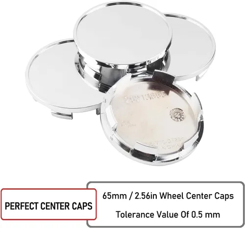 Miniatura 5 de RTRHINOTUNING 4 copas centrales para rueda de 65 mm compatibles con Mustang 2001-2004, Focus 2002-2004, F150 2010-2014, diámetro exterior: 2.56"/ 65