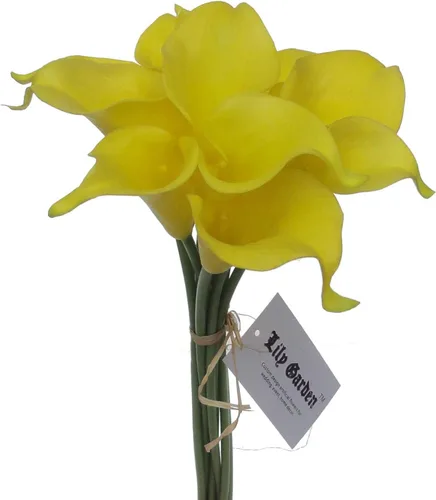 Miniatura 3 de Mini ramos de flores artificiales de 15 pulgadas con 10 tallos (Auroral)