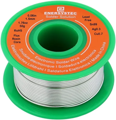 Alambre de soldadura electrónico de 0.059 in de diámetro de núcleo de flujo de colofonia sin plomo 0,06 pulgadas calibre de alambre de soldadura de