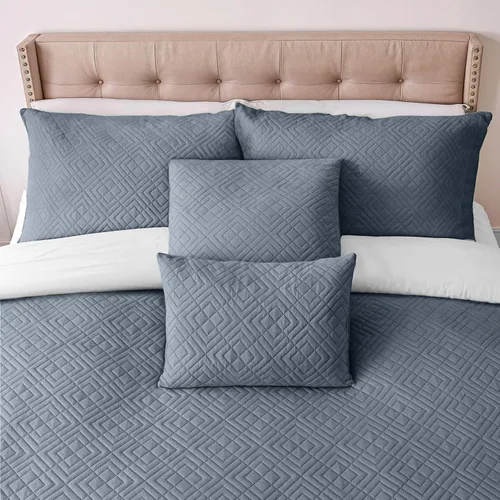 Miniatura 25 de Clara Clark Quilts Tamaño Twin - Juego de Cubrecama Colcha para Todas las Estaciones, Tejido Pinsonic Juego de Ropa de Cama Ligera - Juego