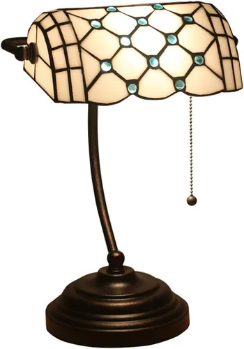 Miniatura 15 de Baroque Stained Glass Deskp with Pull Cswitch Style Bankerp for Liviroom Office Bedroom Antzinc Base Traditional Tablep for Bedside or Desk Use/I