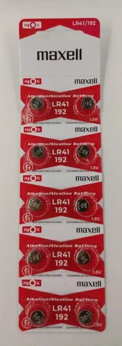 Miniatura 6 de 10 pilas alcalinas Maxell LR41 AG3 192 de 1.5 V
