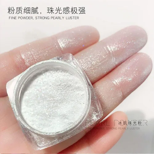 Miniatura 7 de Polvo cromado de sirena blanca con purpurina para uñas, 7 colores iridiscentes Aurora cromados, polvo de neón, pigmento de espejo holográfico, arco