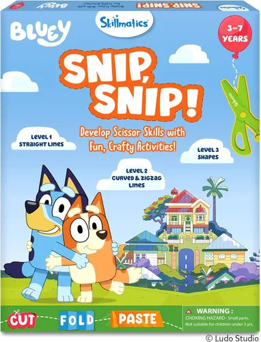 Miniatura 10 de Skillmatics Libro de actividades de habilidades de tijera, recortar, 25 actividades de corte para preescolares, kit de manualidades de fieltro, 2
