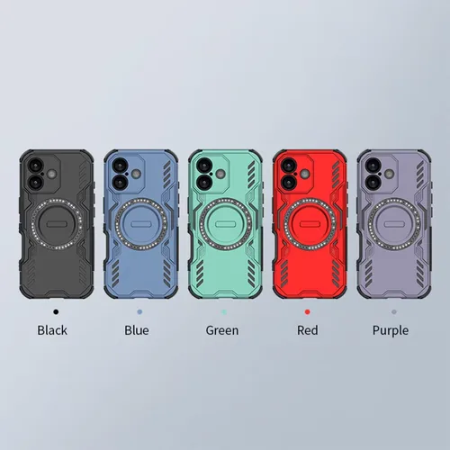 Miniatura 4 de Diseño de funda de teléfono para Redmi Note 12 Pro 5G (6.67 pulgadas), funda a prueba de golpes con anillo magnético, color negro