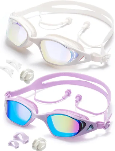 Swim Goggles Anti-Fog UV Protection Leak-Proof Swimming Goggles for Men Women Teens Adults Pool Swim Glasses