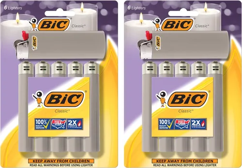 Miniatura 9 de BIC Encendedor clásico maxi de bolsillo, azul, paquete de 12 (el embalaje puede variar)