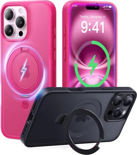 Miniatura 70 de CASEKOO- Funda para iPhone 15 c/soporte magnético invisible [protecc. militar contra caídas] [compatible c/MagSafe], a prueba de impactos, delgada