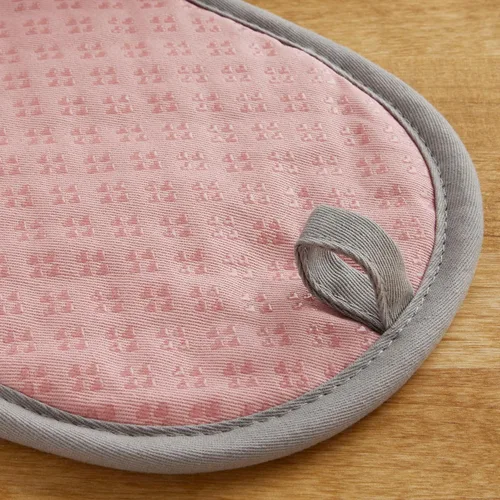 Miniatura 3 de KitchenAid Juego de 2 agarraderas para ollas Asteroid, rosa seco, 6.5"x10" Rosa seca