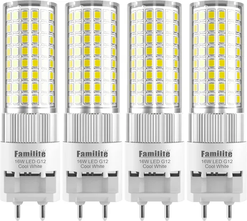 Miniatura 9 de Bombilla LED G12 de 16 W, blanco natural, 4000 K, bombilla de maíz bi-pines, paquete de 4