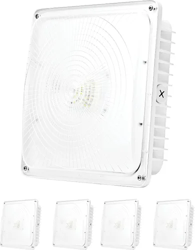 Miniatura 7 de PARMIDA - Luz LED para toldo, 45 W, 0-10 V regulable, 110-277 VAC, IP65 impermeable, certificación ETL, 5000 K (luz de día), 9.6 x 9.6 pulgadas