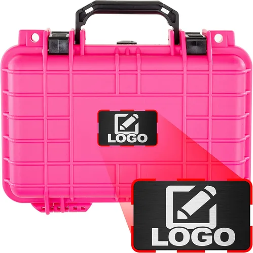 Miniatura 10 de Eylar Caja rígida para equipo de protección y cámara con placa de logotipo personalizada, caja seca impermeable con espuma de 11.6 pulgadas, 8.3